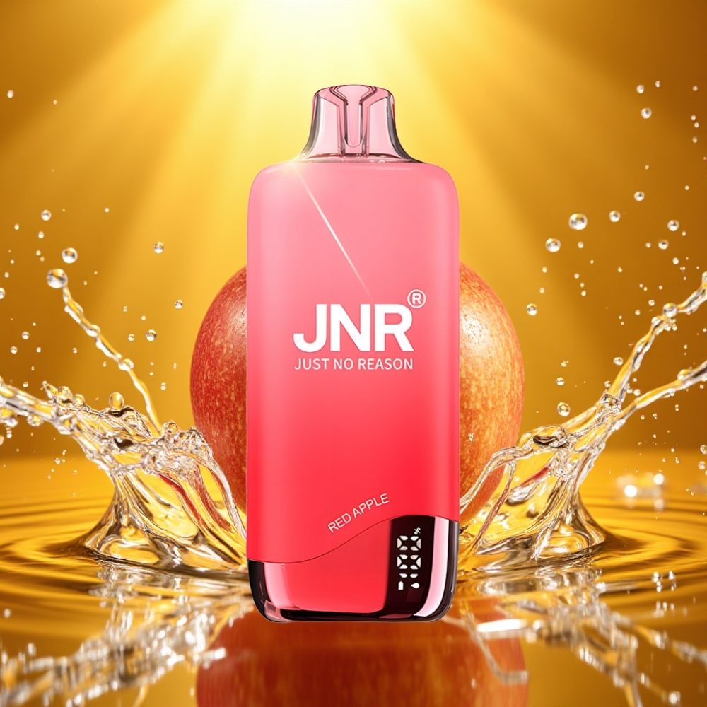 JNR Rainbow 10500 Puffs Disposable Vape Maçã Vermelha 600mAh 18ml 0.8ohm USB-C