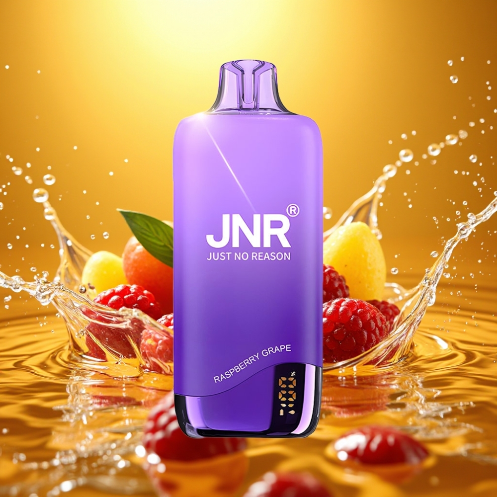 JNR Rainbow 10500 Puffs distributor Portugal 18ml 0.8ohm USB-C Vape Framboesa Uva