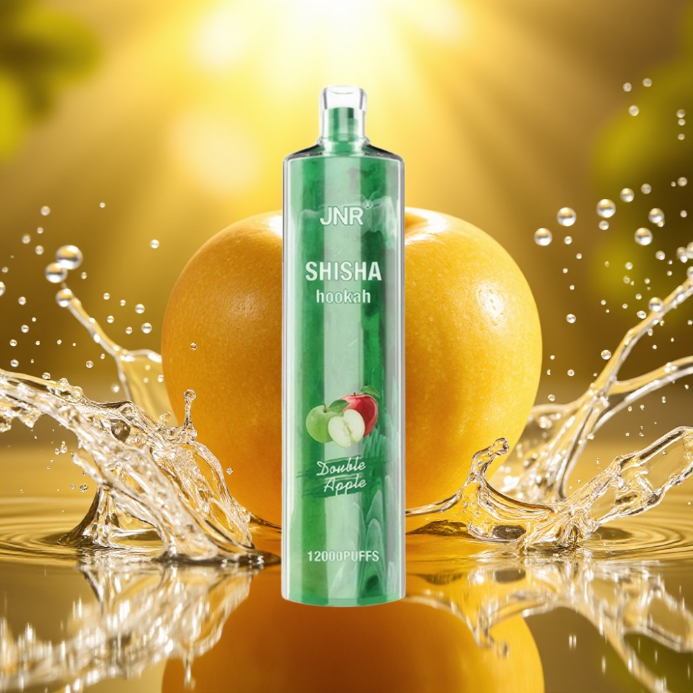 JNR Shisha Hookah 12000 Puffs 24ml 750mAh Type-C Duas Maçãs Disposable Vape JNR Shisha Hookah 12000 Puffs 24ml 750mAh Type-C Duas Maçãs Disposable Vape