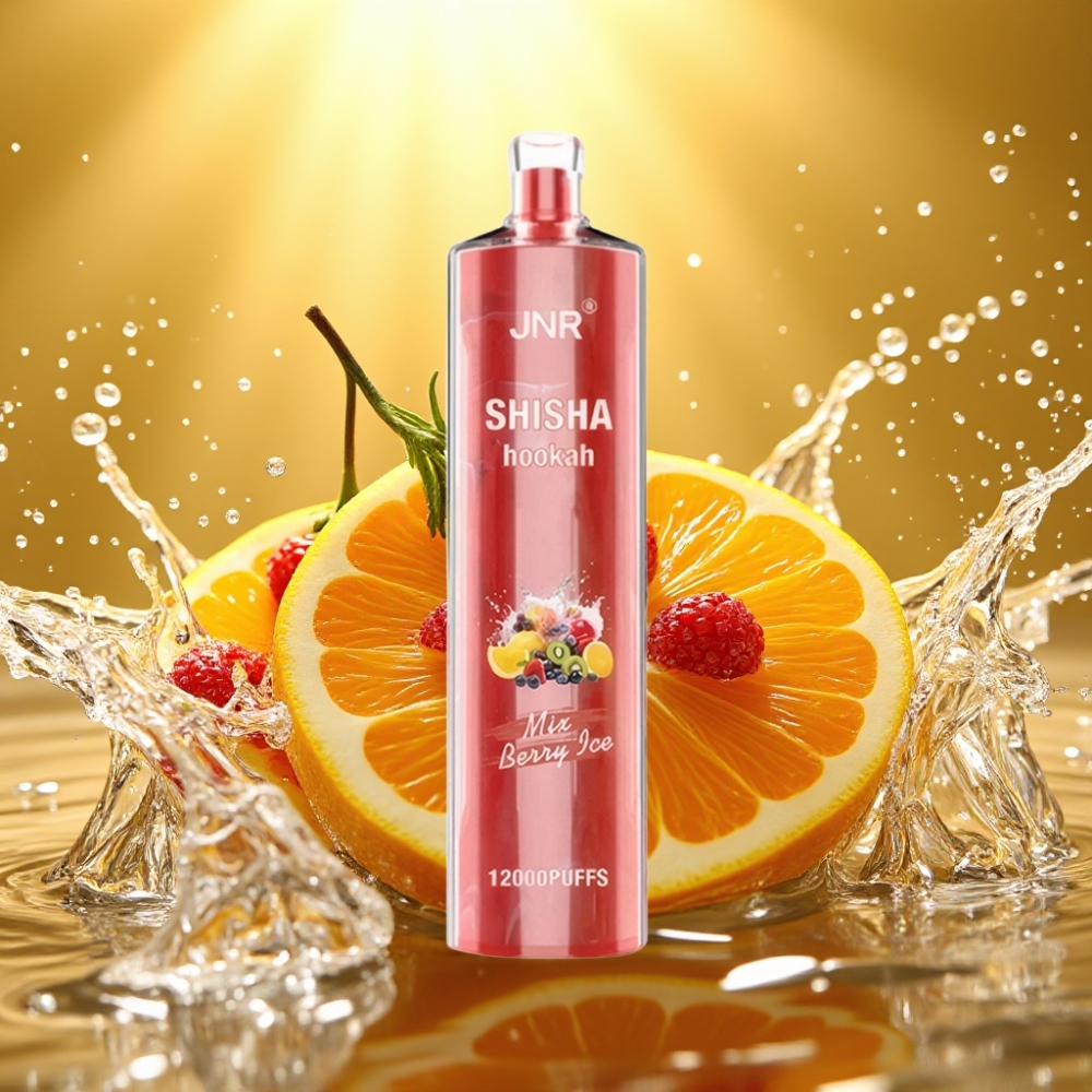 JNR Shisha Hookah 12000 Puffs 24ml 750mAh Type-C Gelado de Frutas Vermelhas JNR Shisha Hookah 12000 Puffs 24ml 750mAh Type-C Gelado de Frutas Vermelhas
