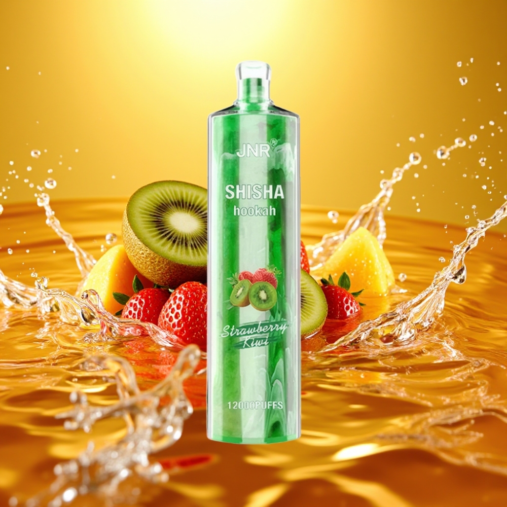 JNR Shisha Hookah 12000 Puffs 24ml 750mAh Type-C Morango Kiwi JNR Shisha Hookah 12000 Puffs 24ml 750mAh Type-C Morango Kiwi