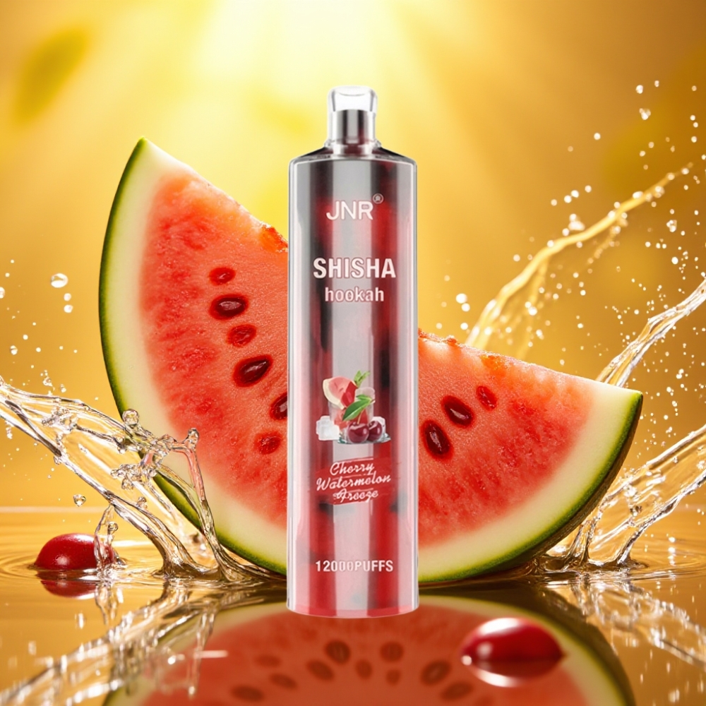 JNR Shisha Hookah 12000 Puffs Disposable Vape Cereja Melancia Gelada 750mAh Type-C JNR Shisha Hookah 12000 Puffs Disposable Vape Cereja Melancia Gelada 750mAh Type-C