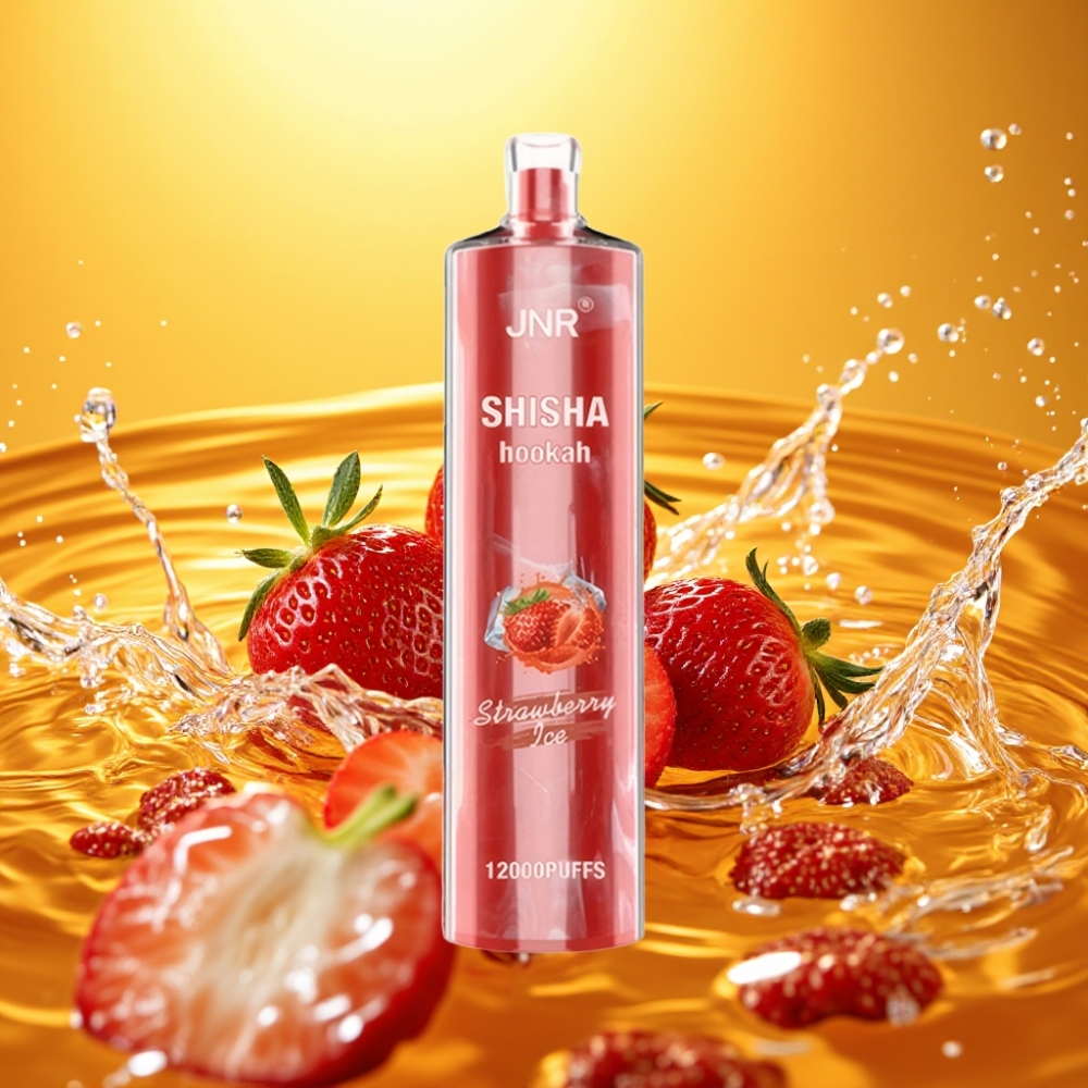 JNR Shisha Hookah 12000 Puffs Disposable Vape Morango Gelo 750mAh 24ml Tipo-C JNR Shisha Hookah 12000 Puffs Disposable Vape Morango Gelo 750mAh 24ml Tipo-C