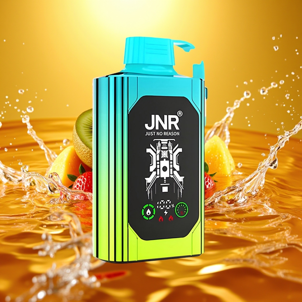 JNR Shisha Hookah Box 20500 Puffs HD Display 1000mAh 25ml Dual Mesh Coil Type-C Morango Kiwi JNR Shisha Hookah Box 20500 Puffs HD Display 1000mAh 25ml Dual Mesh Coil Type-C Morango Kiwi