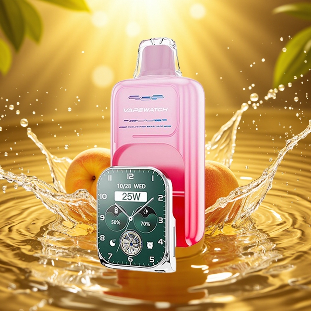 JNR VapeWatch 30000 Puffs 1000mAh Type-C Pêssego Geórgia Dual Mesh 19mL 5% JNR VapeWatch 30000 Puffs 1000mAh Type-C Pêssego Geórgia Dual Mesh 19mL 5%