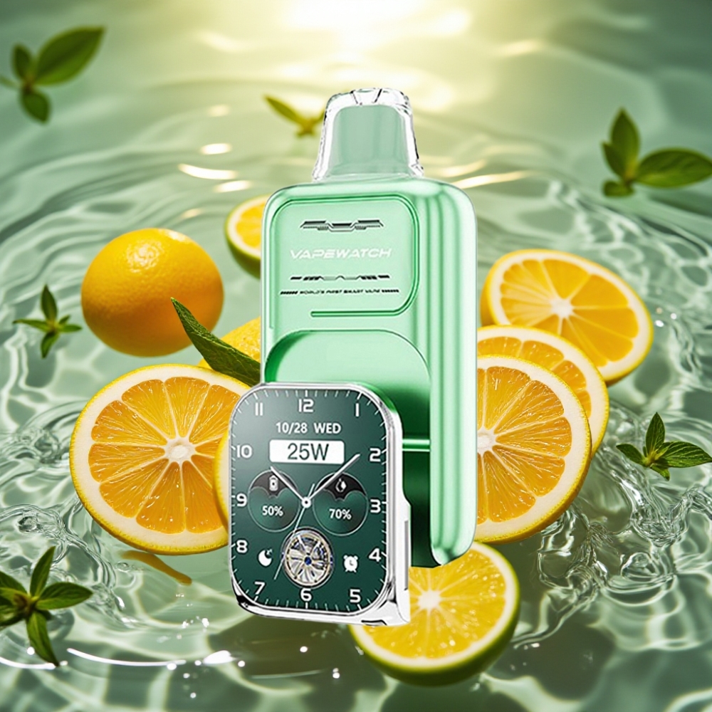 JNR VapeWatch 30000 Puffs Disposável Miami Menta 1000mAh 19mL 5% Dual Mesh Type-C JNR VapeWatch 30000 Puffs Disposável Miami Menta 1000mAh 19mL 5% Dual Mesh Type-C