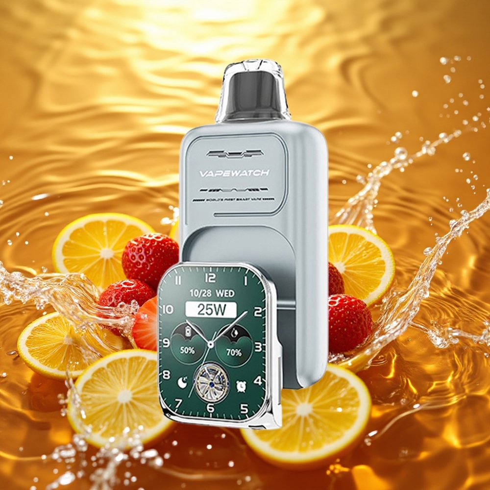 JNR VapeWatch 30000 Puffs Dual Mesh Type-C Morango Gelo 1000mAh 19mL 5% JNR VapeWatch 30000 Puffs Dual Mesh Type-C Morango Gelo 1000mAh 19mL 5%