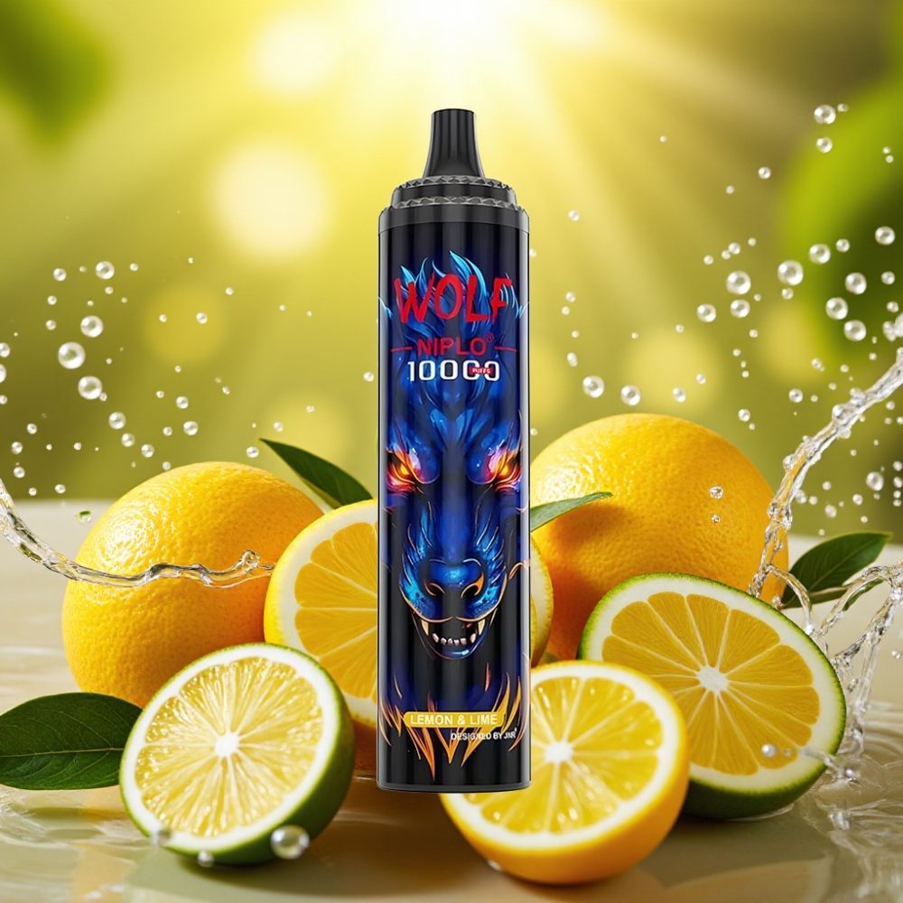 JNR Wolf Niplo 10000 Puffs 1.0 Ohm 650mAh 20ml Tipo-C Limão & Lima JNR Wolf Niplo 10000 Puffs 1.0 Ohm 650mAh 20ml Tipo-C Limão & Lima