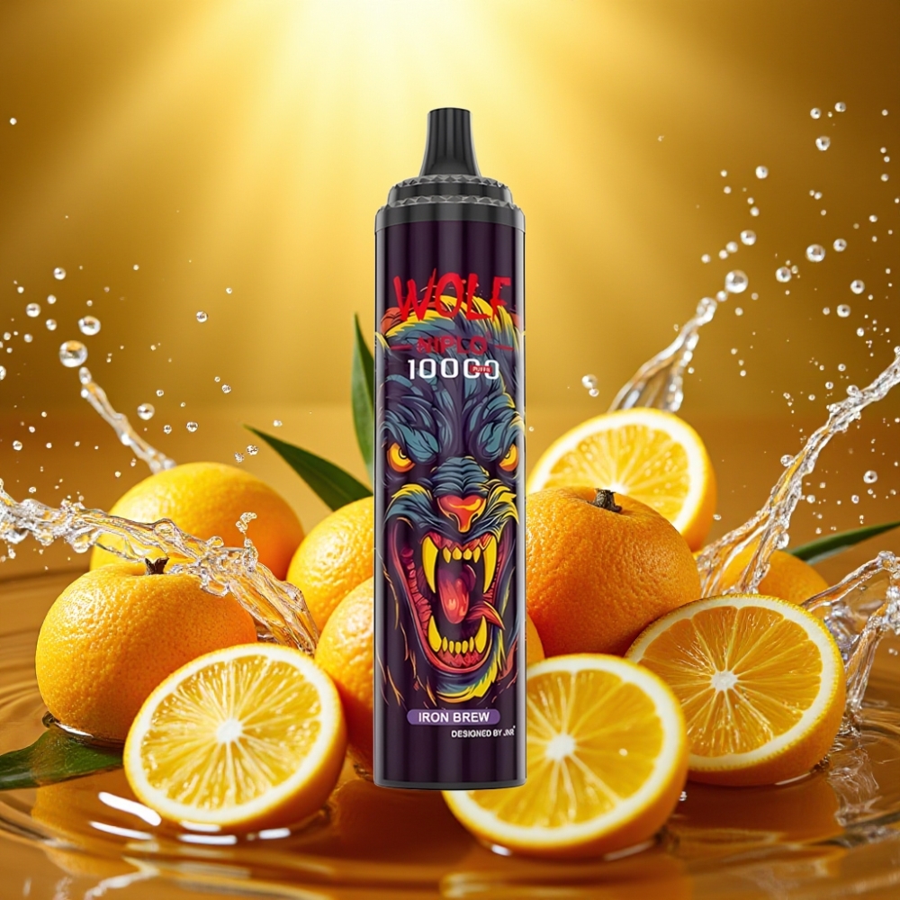 JNR Wolf Niplo 10000 Puffs 1.0 Ohm Mesh 650mAh 20ml Tipo-C Cerveja de Ferro JNR Wolf Niplo 10000 Puffs 1.0 Ohm Mesh 650mAh 20ml Tipo-C Cerveja de Ferro
