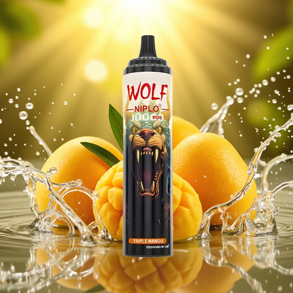 JNR Wolf Niplo 10000 Puffs Dispositivo Mesh 1.0Ω 650mAh 20ml Manga Tripla JNR Wolf Niplo 10000 Puffs Dispositivo Mesh 1.0Ω 650mAh 20ml Manga Tripla