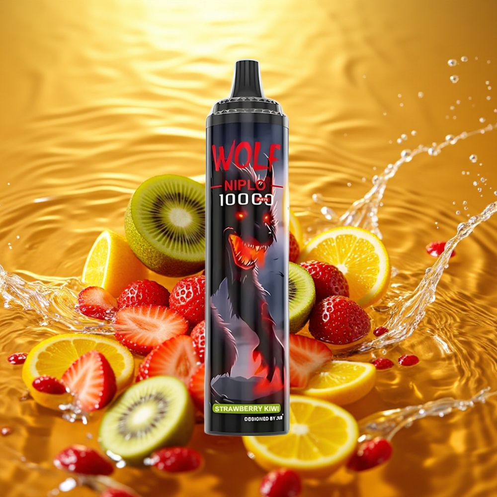 JNR Wolf Niplo 10000 Puffs distributor Portugal 20ml 650mAh Type-C Morango Kiwi JNR Wolf Niplo 10000 Puffs distributor Portugal 20ml 650mAh Type-C Morango Kiwi