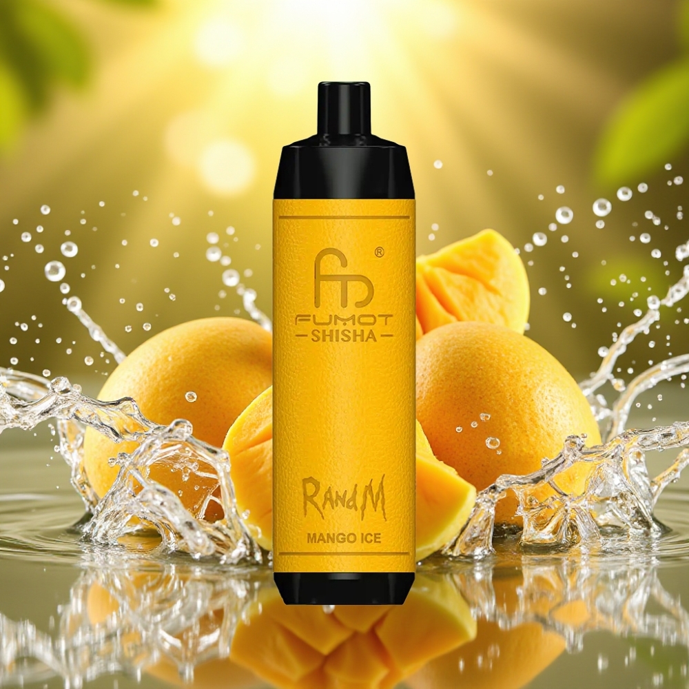 RandM Fumot Shisha 10000 Puffs 18ml 850mAh 0.6ohm Tipo-C Manga Gelo