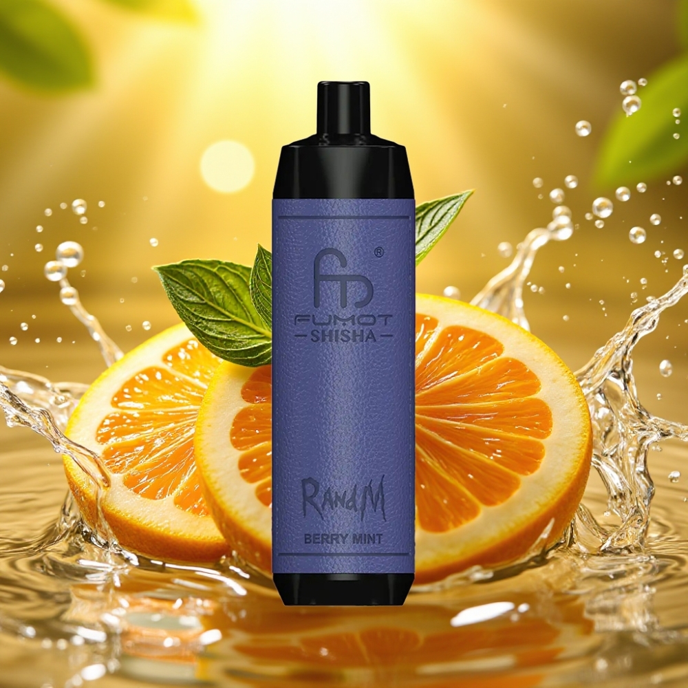 RandM Fumot Shisha 10000 Puffs 18ml 850mAh 0.6ohm Tipo-C Menta Silvestre