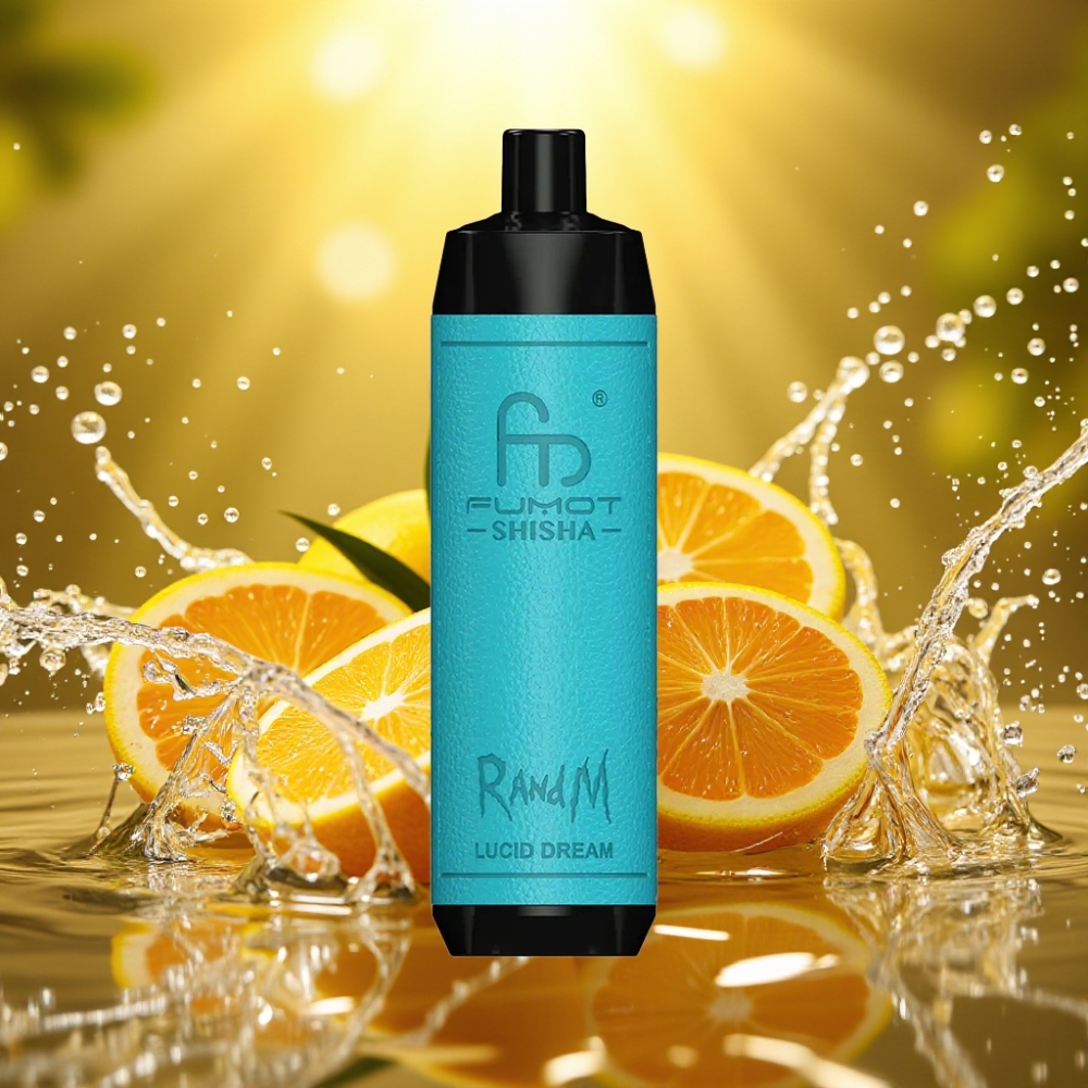 RandM Fumot Shisha 10000 Puffs LED Tipo-C 850mAh 0.6ohm 18ml Sonho Lúcido