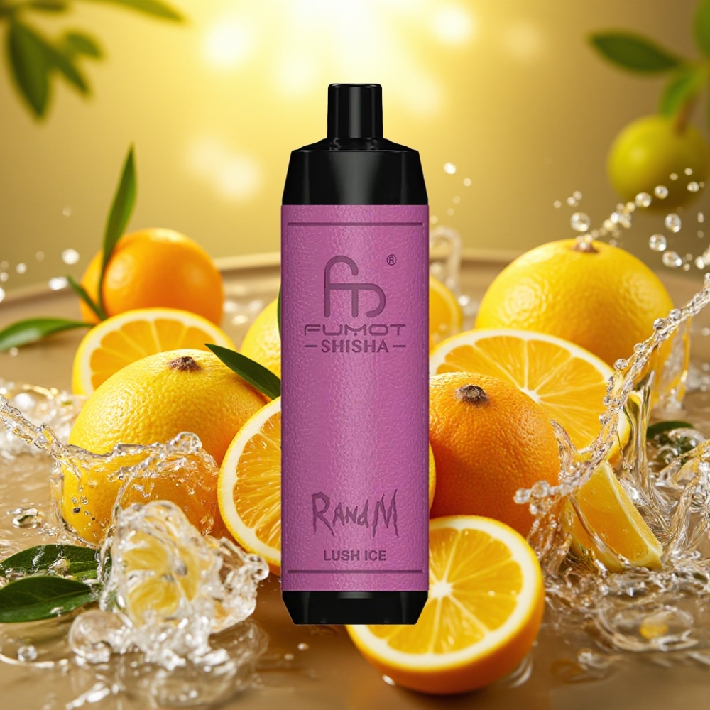 RandM Fumot Shisha 10000 Puffs distributor Portugal 18ml LED Tipo-C Gelo Fresco