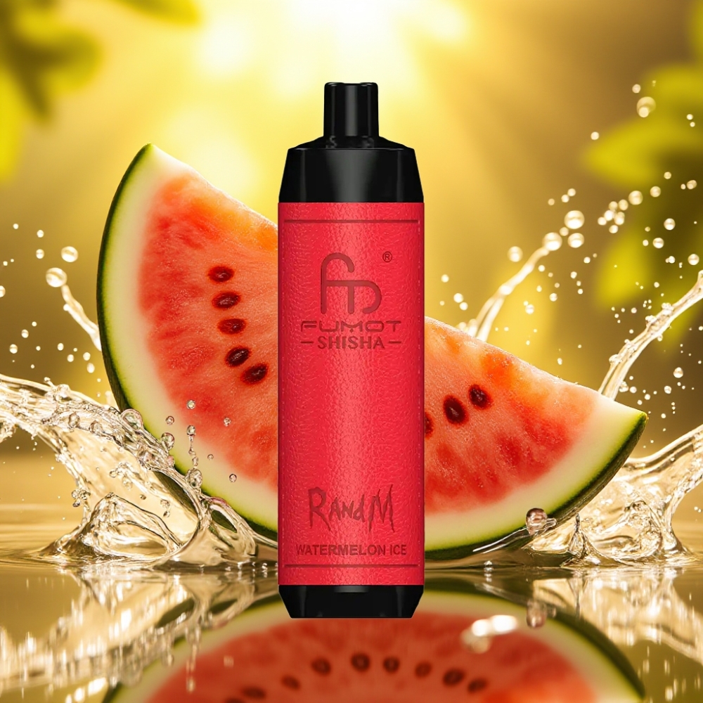 RandM Fumot Shisha 10000 Puffs distributor Portugal 18ml LED Tipo-C Melancia Gelo