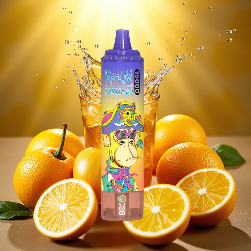 RandM Fumot Tornado 15000 Puffs 25ml 850mAh Mesh 0.9 Ohm Tipo-C LCD Gelo Cola