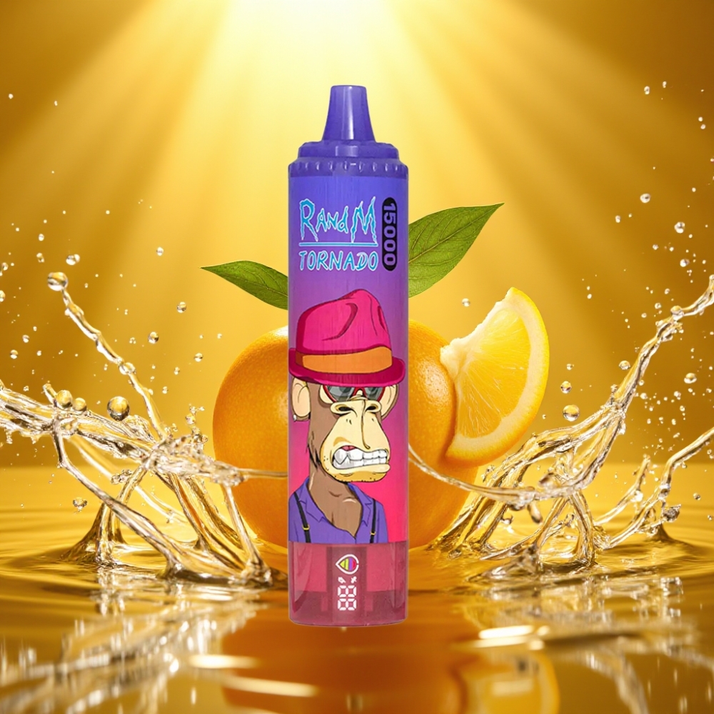 RandM Fumot Tornado 15000 Puffs 25ml 850mAh USB-C LCD Maçã Verde Disposable Vape