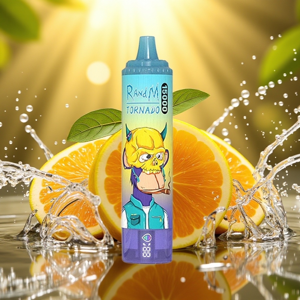 RandM Fumot Tornado 15000 Puffs 25ml 850mAh USB-C LCD Uva Gelo