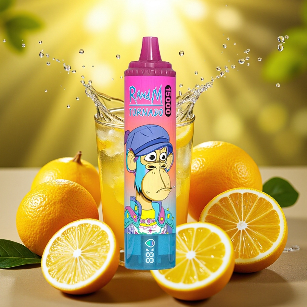RandM Fumot Tornado 15000 Puffs LCD Tipo-C Limonada Disposable Vape
