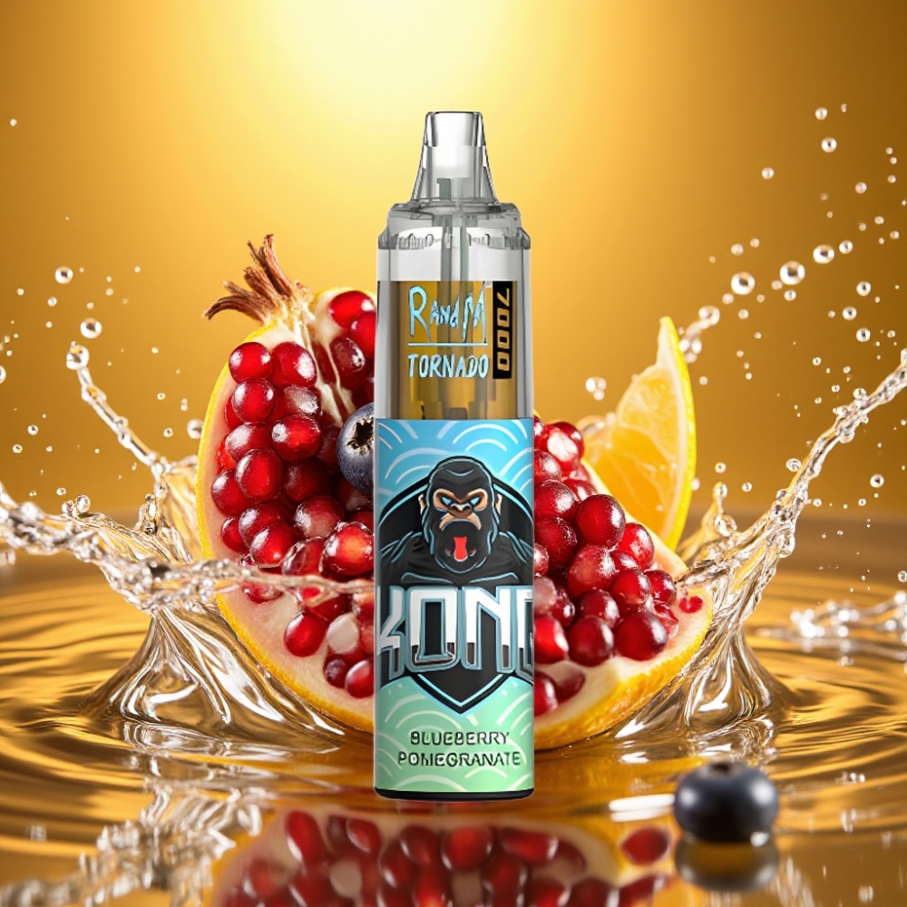 RandM Fumot Tornado 7000 14ML 850MAH Mesh Type-C RGB Air Ajustável Mirtilo Romã