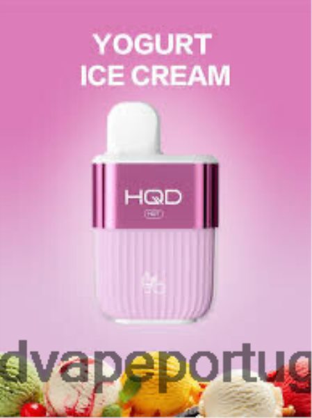 HQD Online Shop - HQD HOT 5.000 baforadas H4P8VT58 sorvete de iogurte