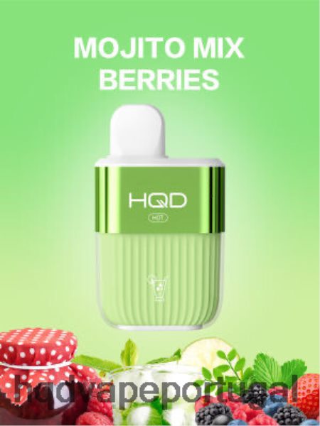 HQD Portugal - HQD HOT 5.000 baforadas H4P8VT61 mojito mix de frutas vermelhas