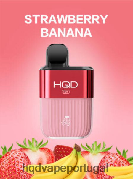 HQD Vape Shop - HQD HOT 5.000 baforadas H4P8VT69 morango banana